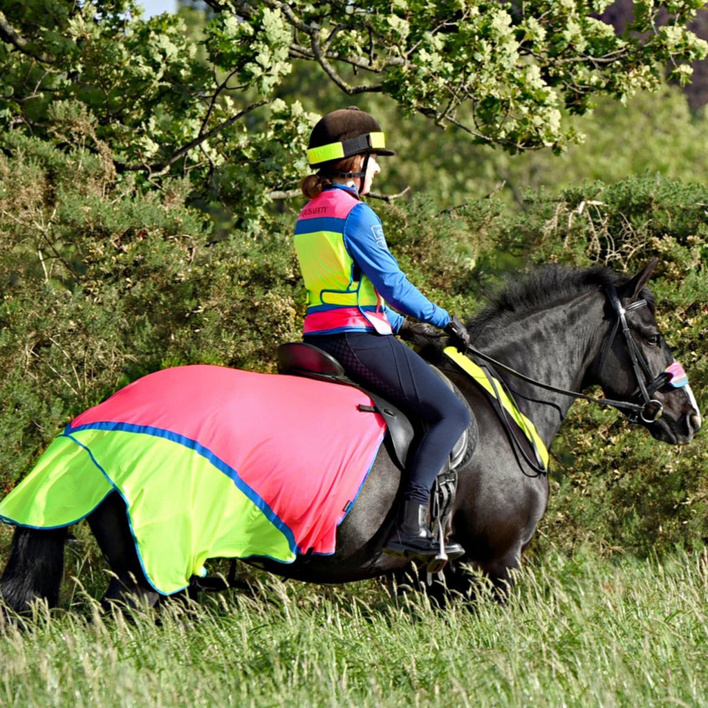 Charlotte Dujardin Multi-Coloured Waistcoat Pink/Yellow