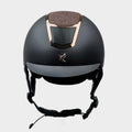 Valentina Riding Hat Black/Rose Gold