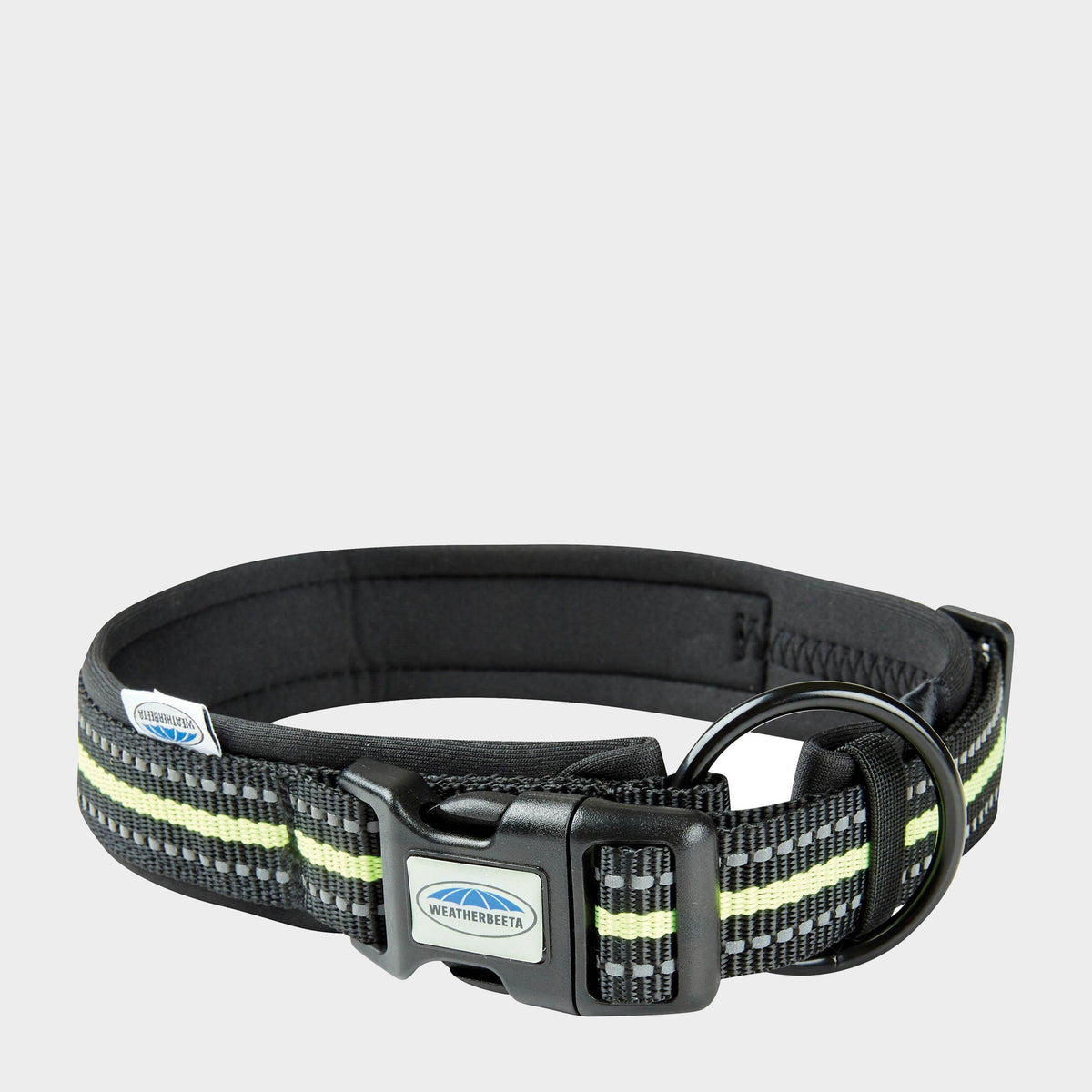 Reflective Dog Collar Black/Yellow
