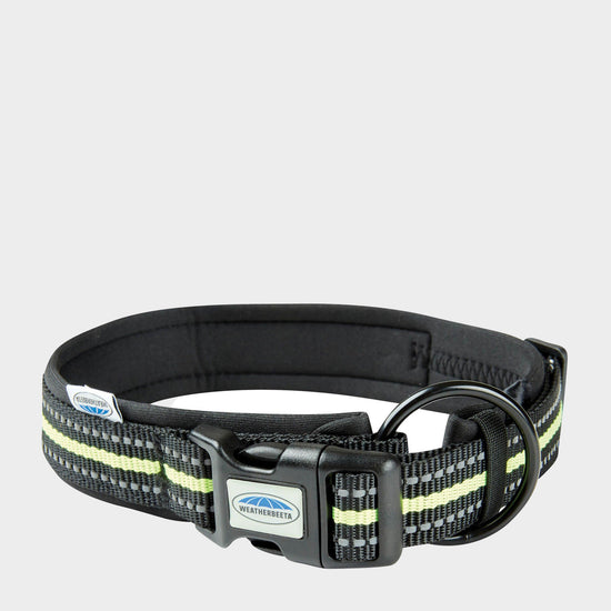 Reflective Dog Collar Black/Yellow