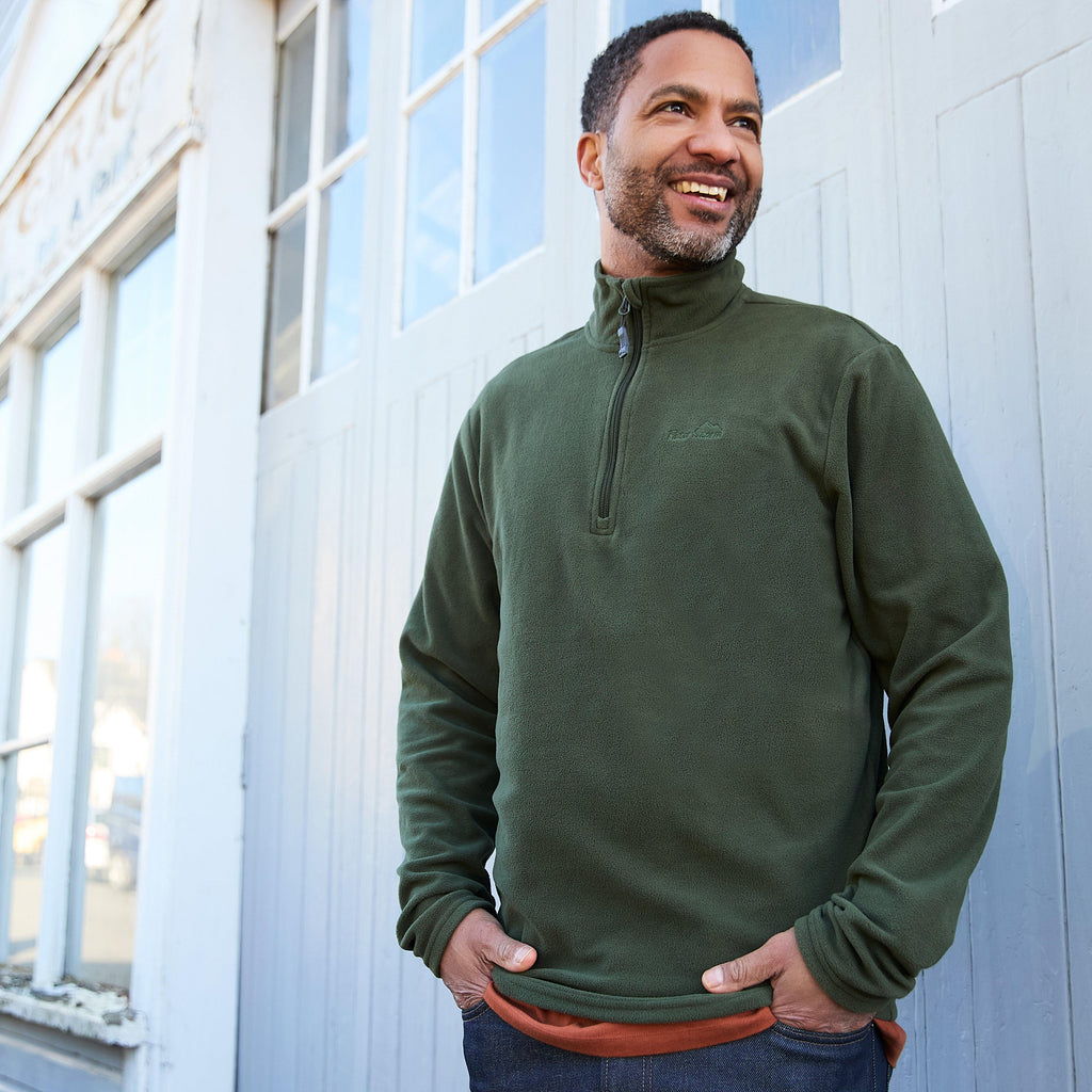 Mens Bracken Half Zip Fleece Khaki