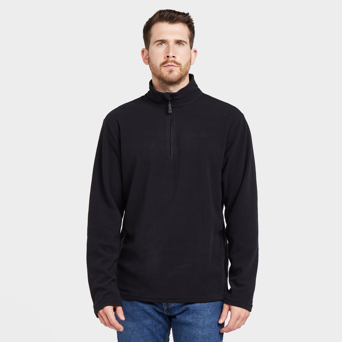 Mens Bracken Half Zip Fleece Black