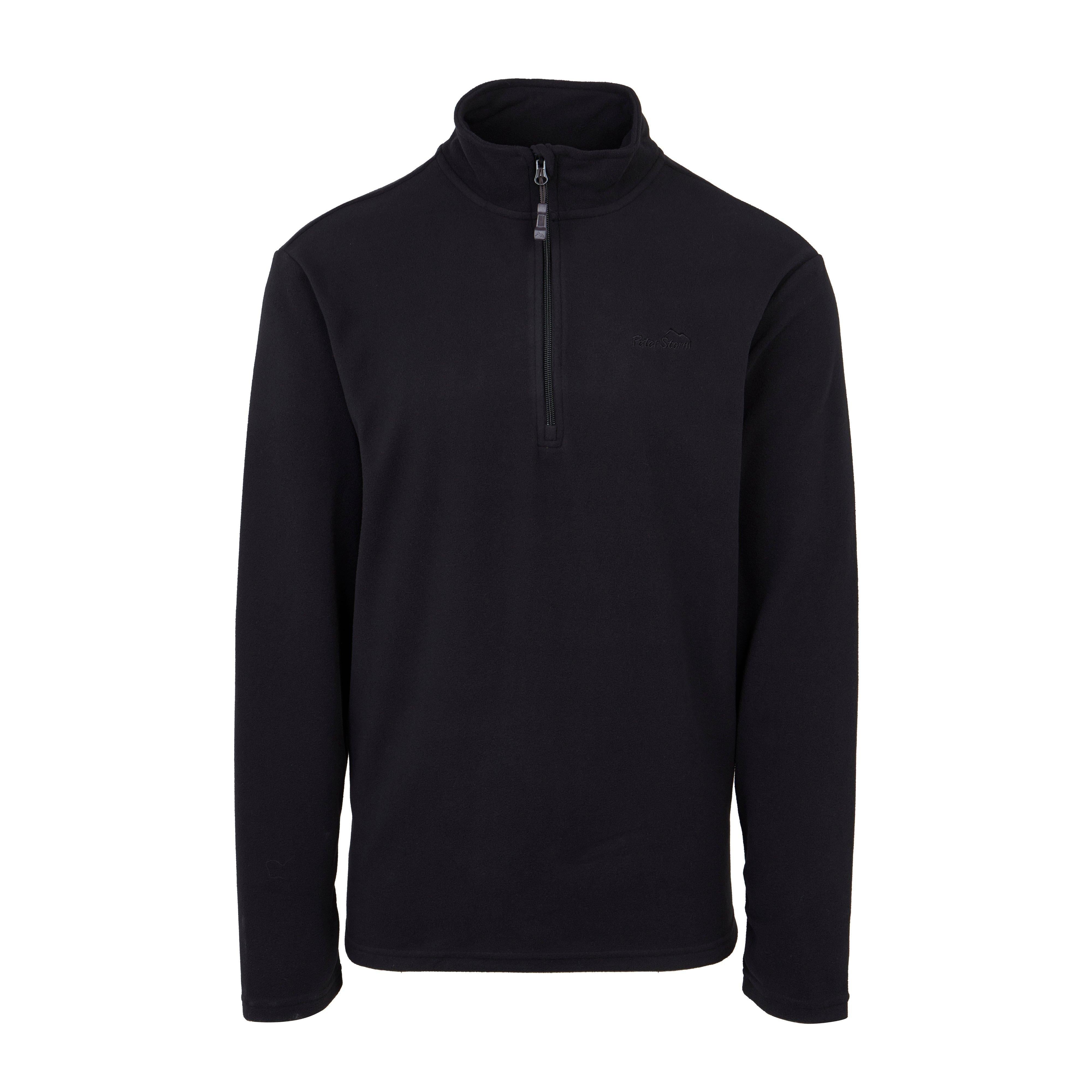 Mens Bracken Half Zip Fleece Black