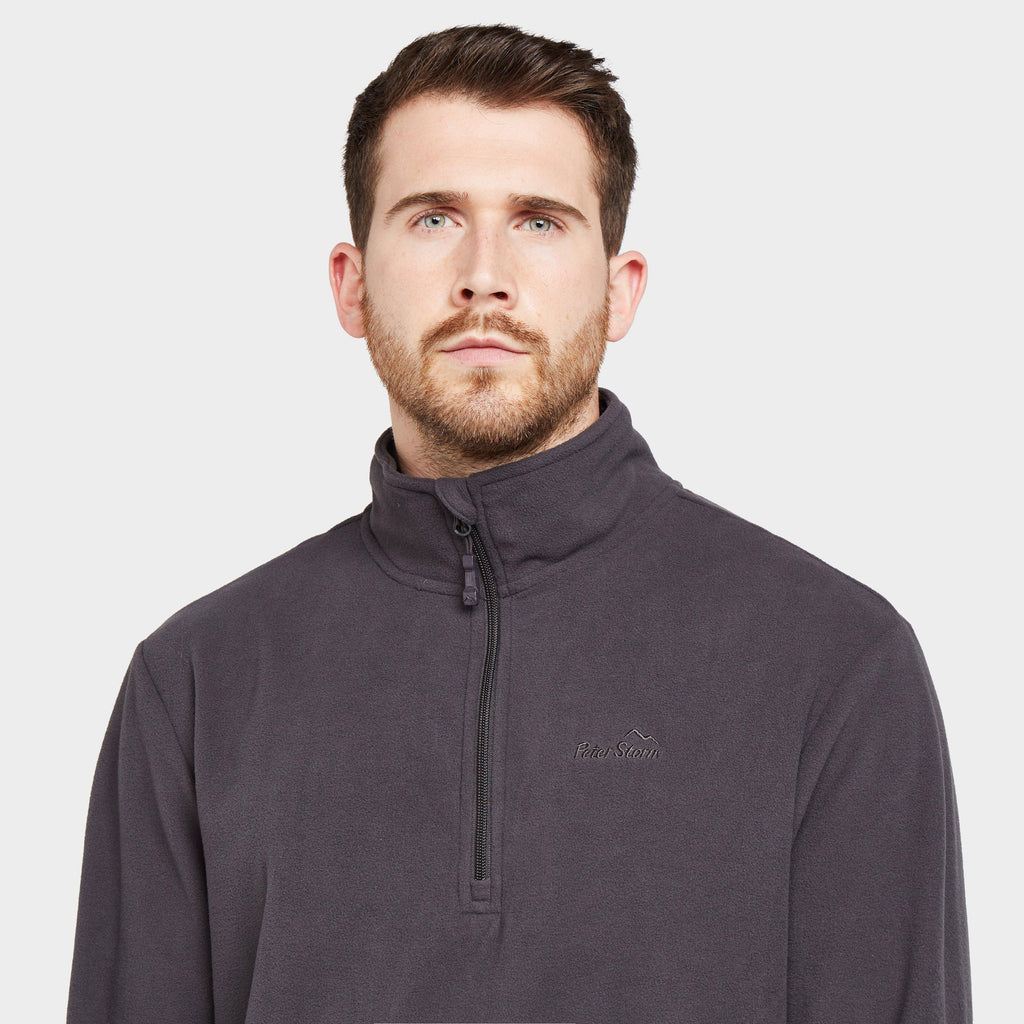 Mens Bracken Half Zip Fleece Grey