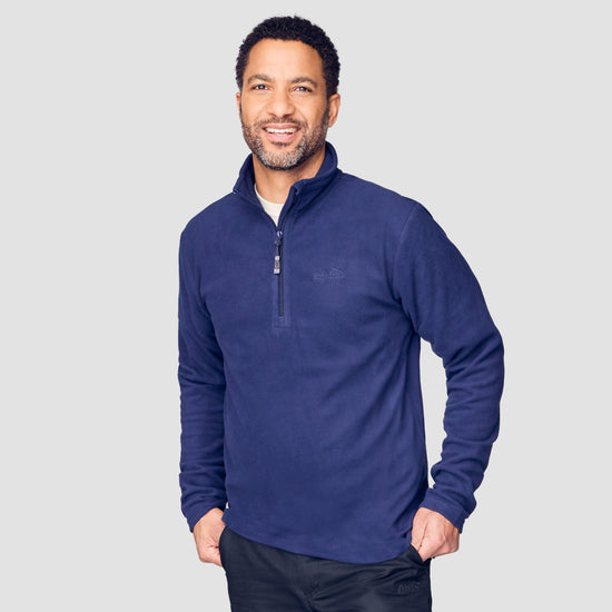 Mens Bracken Half Zip Fleece Navy