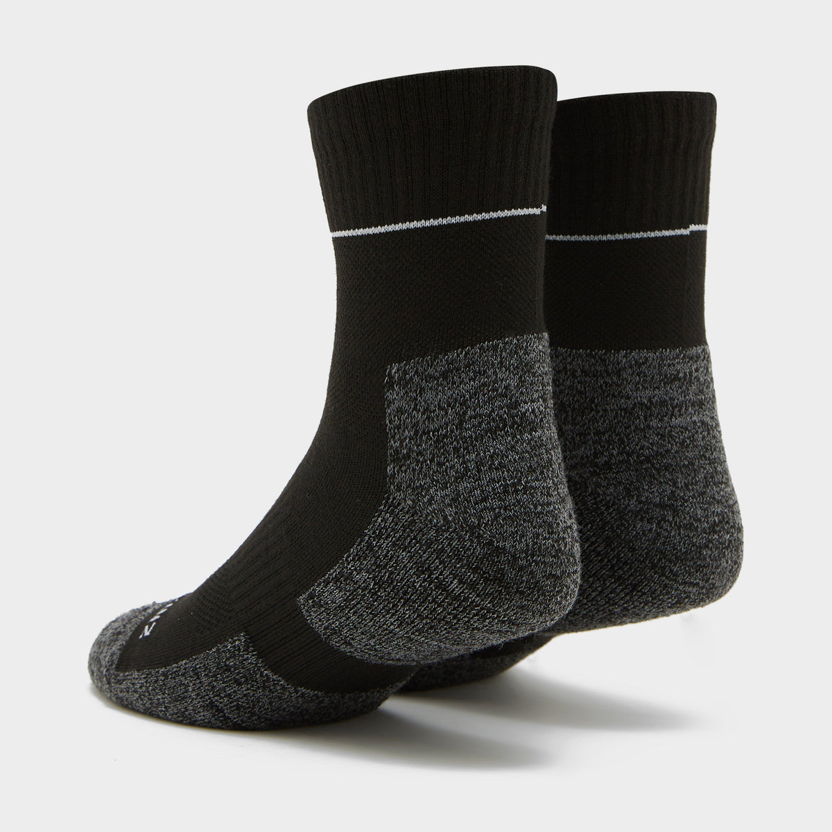 Quick Dry Ankle Socks Black/Grey