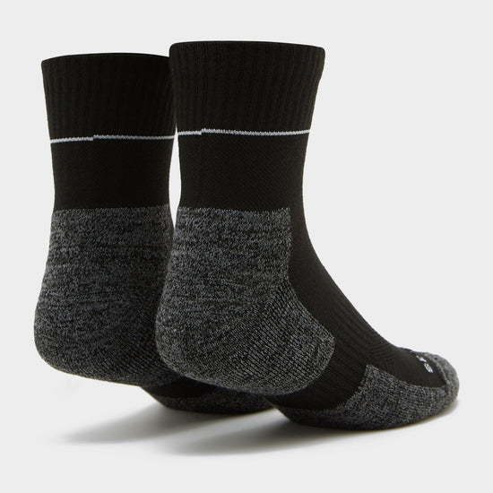Quick Dry Ankle Socks Black/Grey