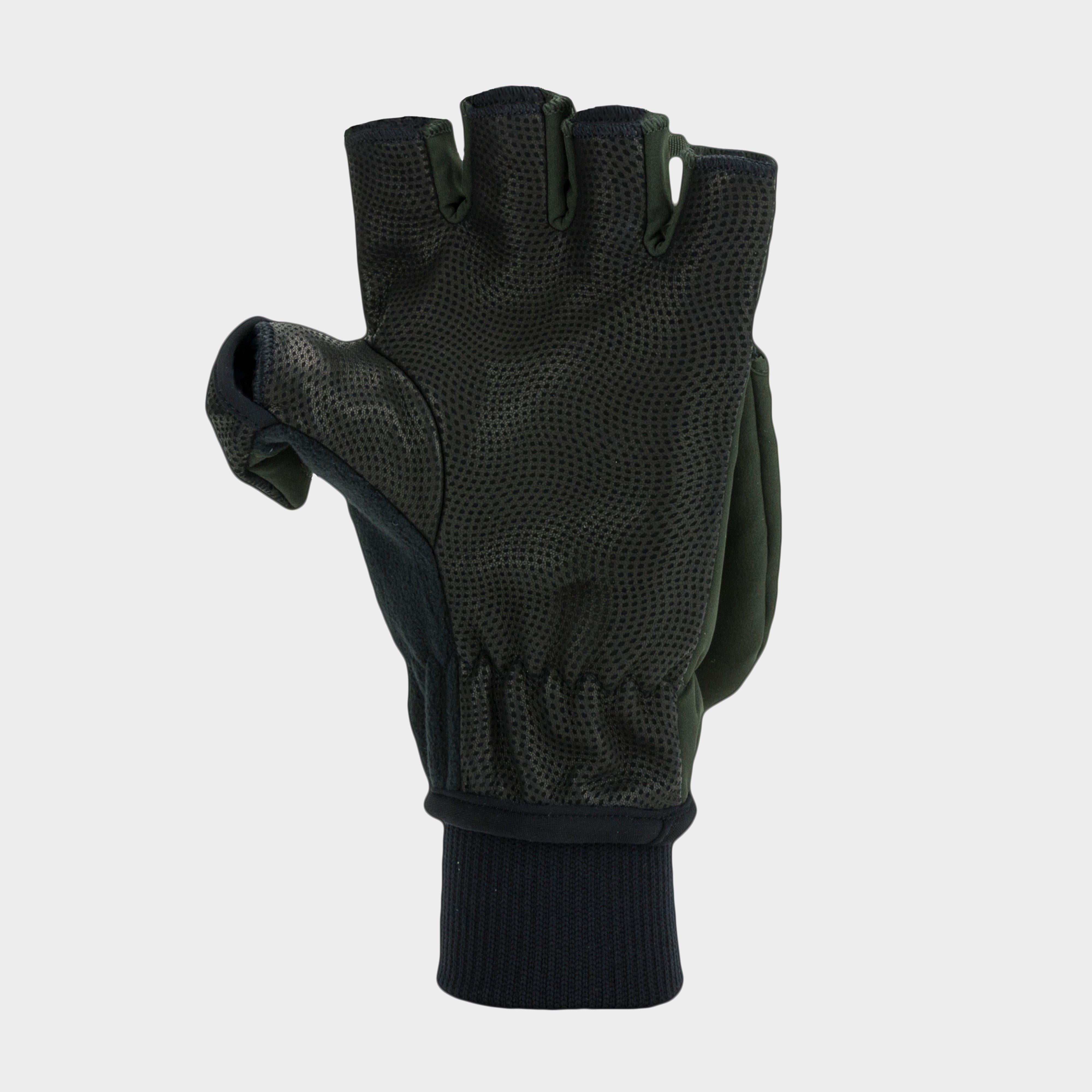 Windproof Cold Weather Convertible Mitts Green