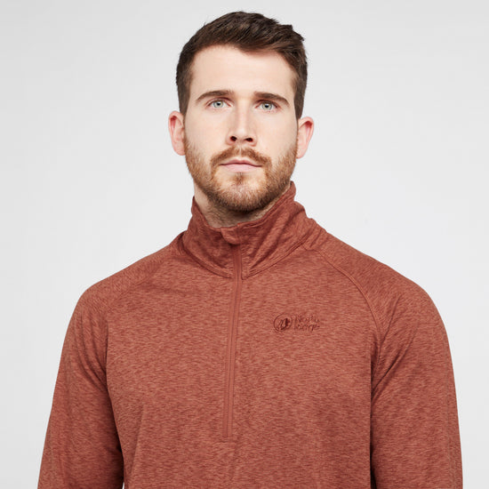 Mens Compass Half Zip Midlayer Orange