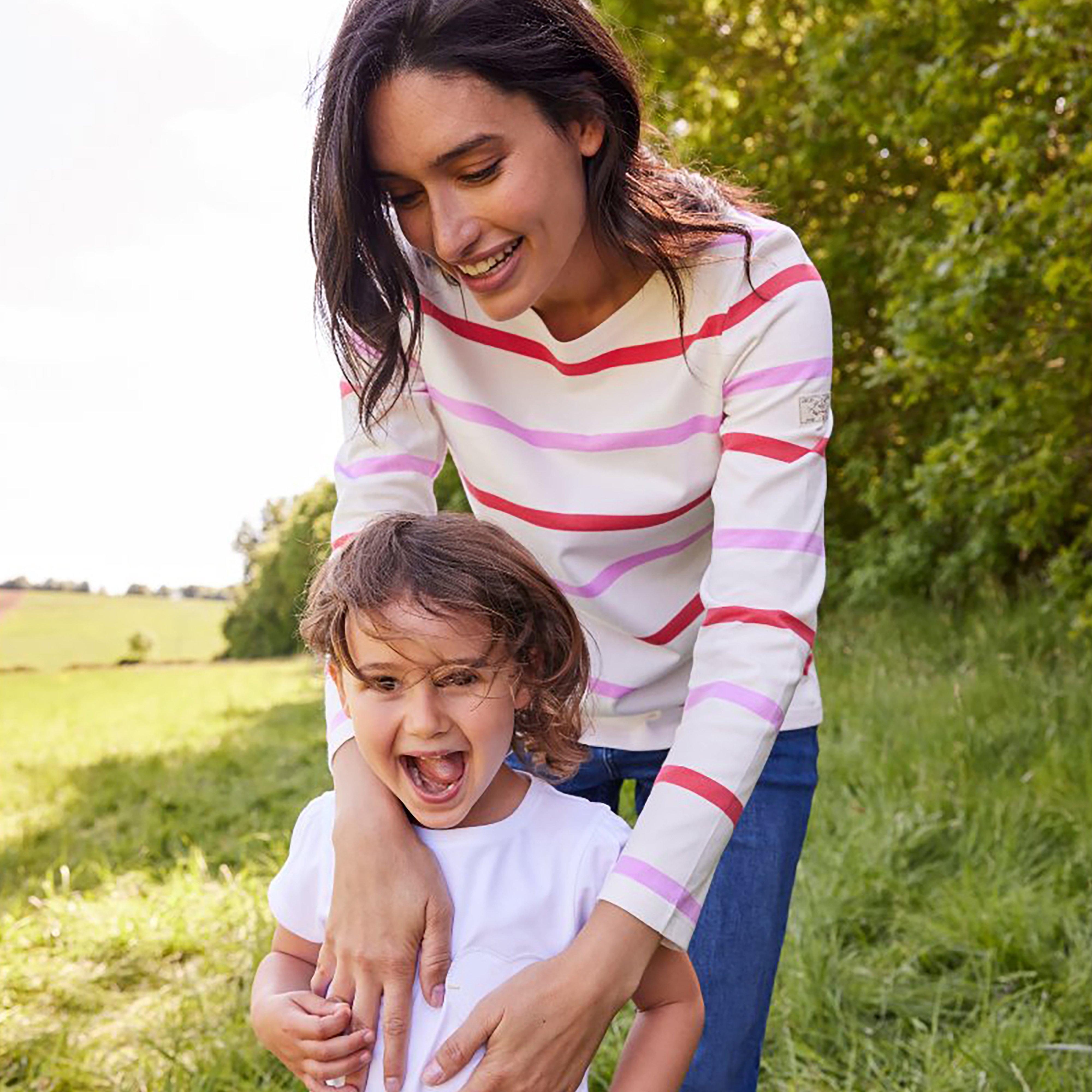 Womens Harbour Long Sleeve Jersey Cream Stripe