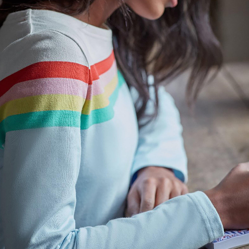 Womens Harbour Long Sleeve Jersey Engineered Multi Stripe