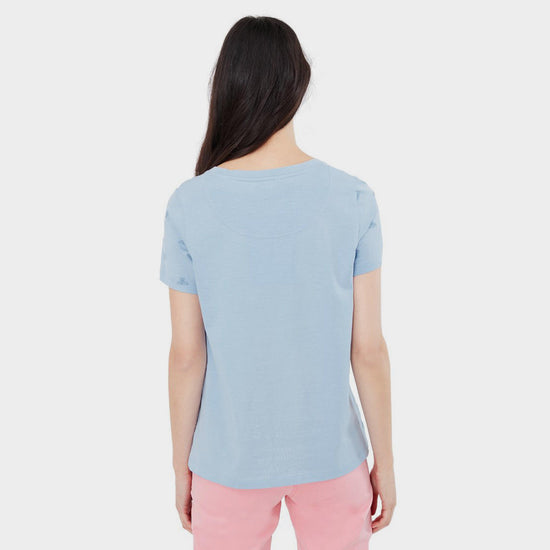 Womens Carley Embroidered T-Shirt Blue Bee