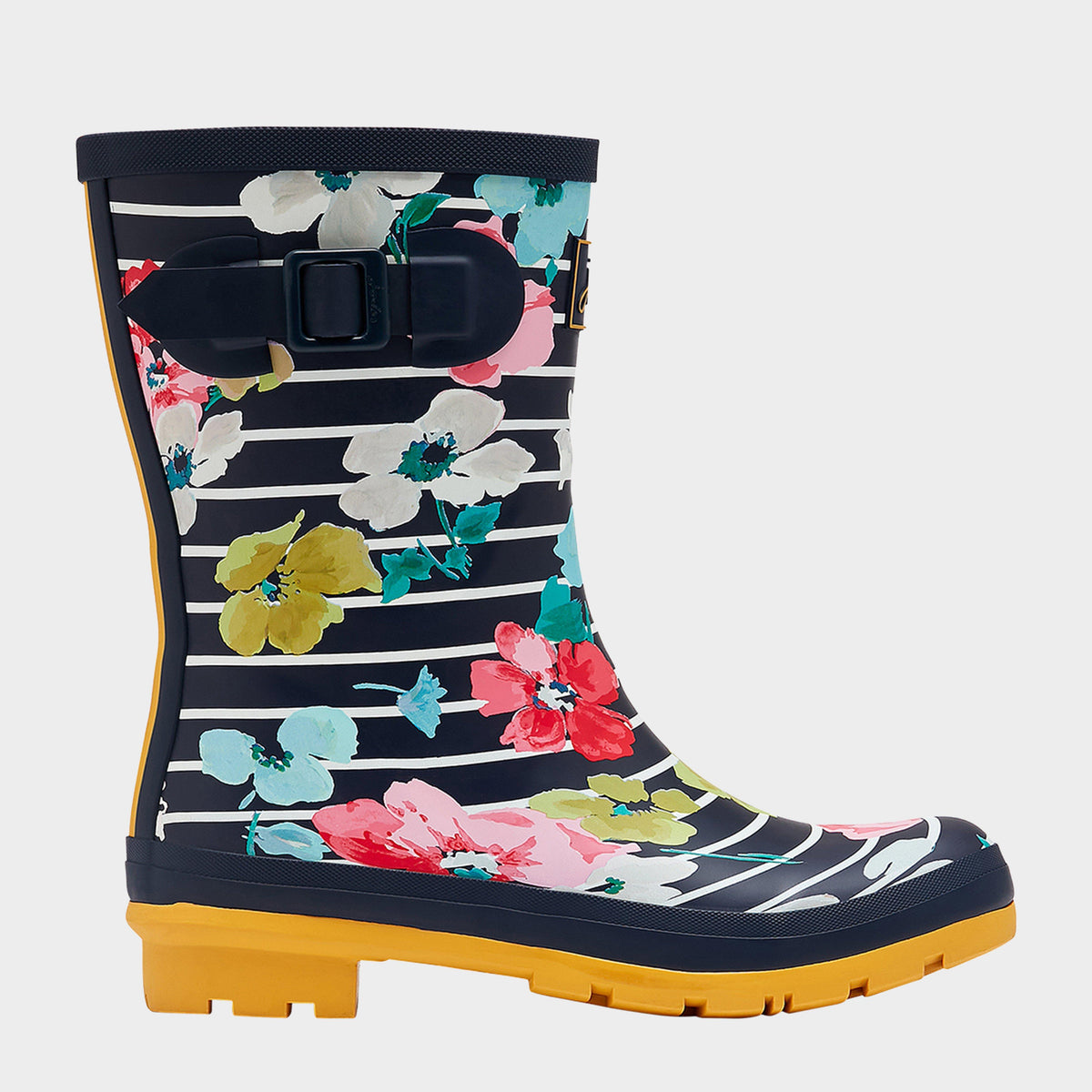 Women's Molly Welly Blue Stripe Floral