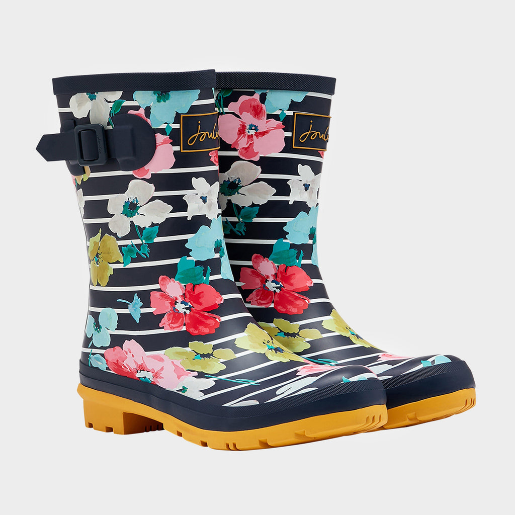 Women's Molly Welly Blue Stripe Floral