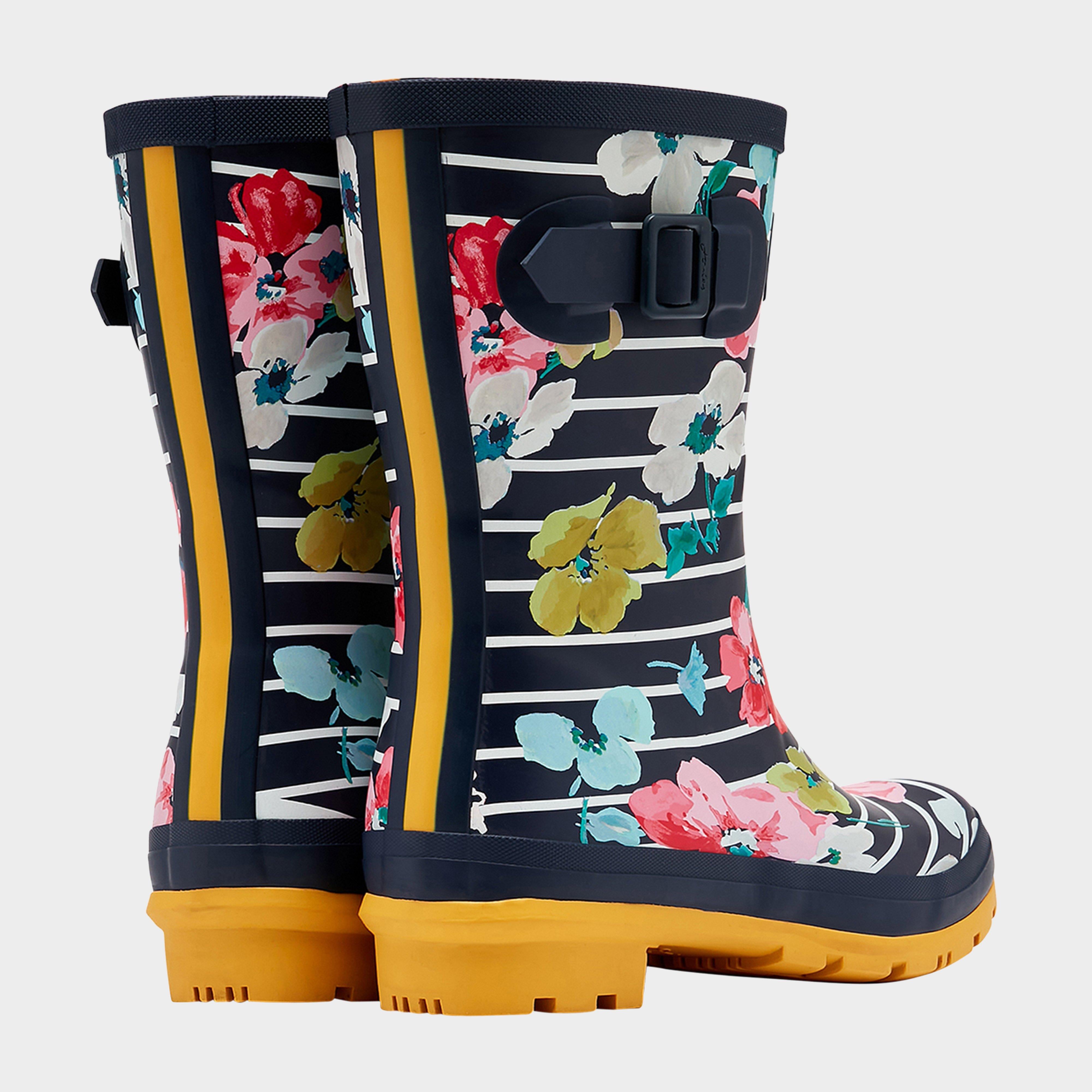 Women's Molly Welly Blue Stripe Floral
