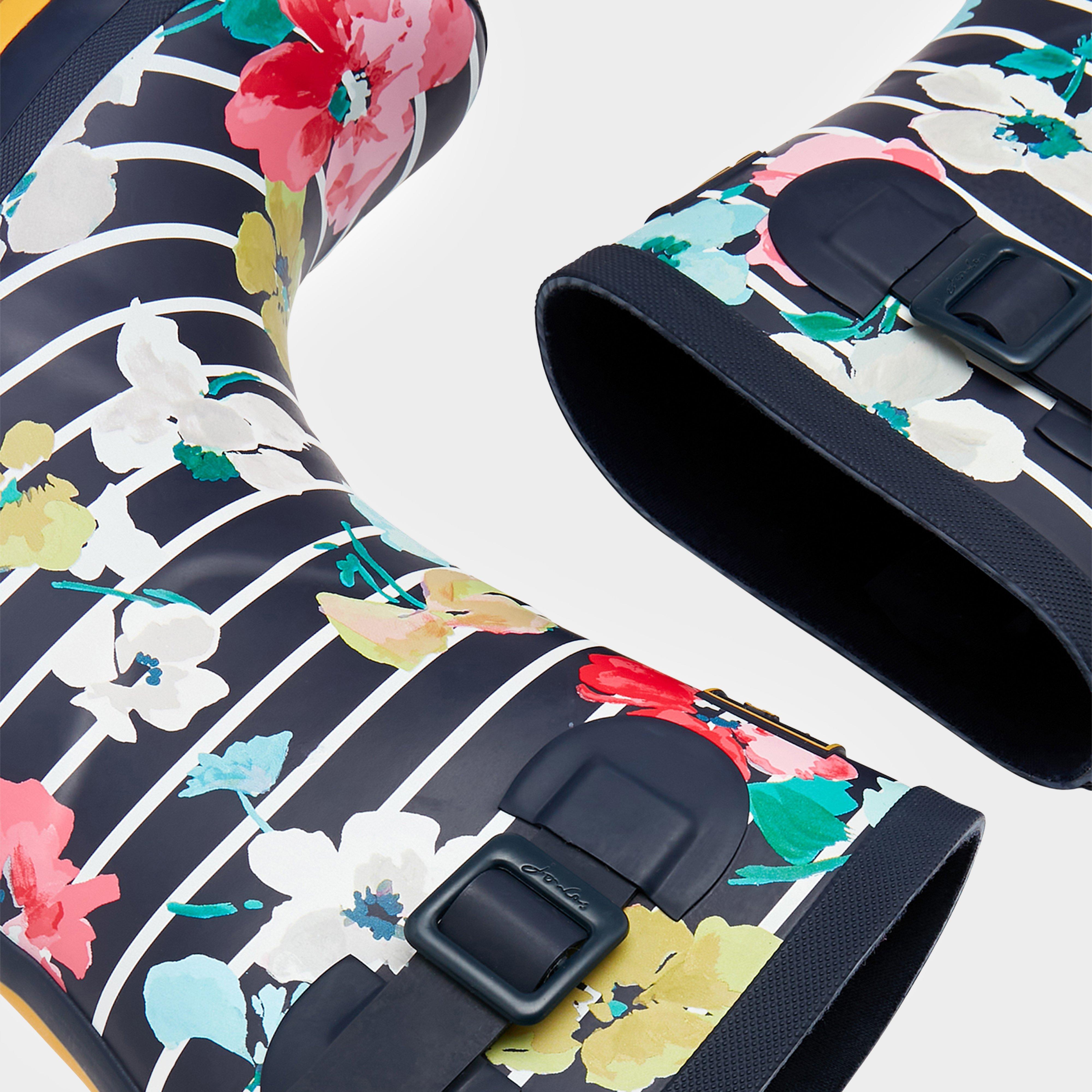 Women's Molly Welly Blue Stripe Floral