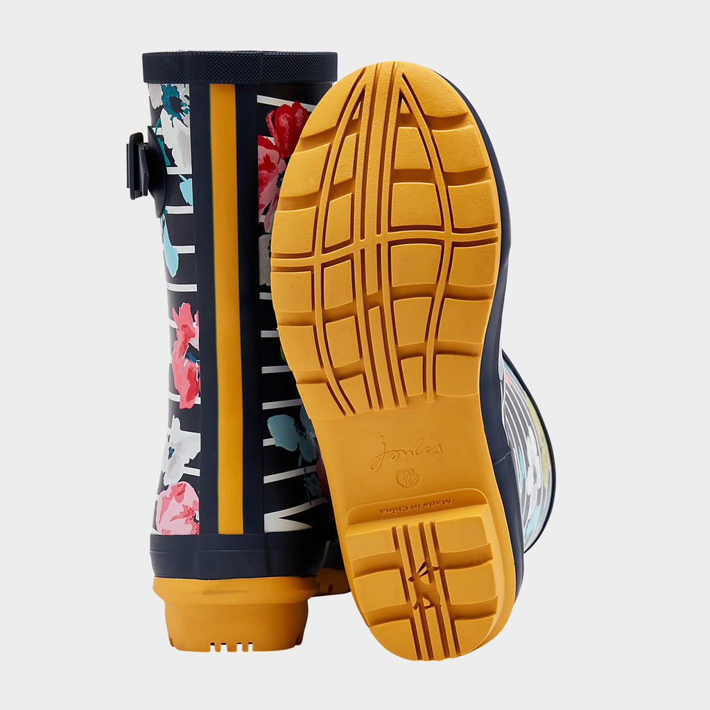 Women's Molly Welly Blue Stripe Floral