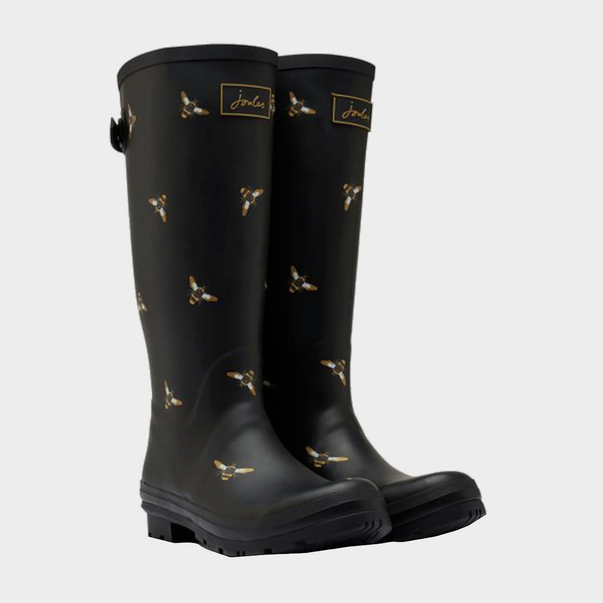 Womens Welly Print Black Metallic Bee