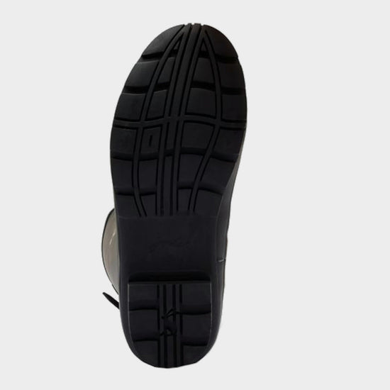 Womens Welly Print Black Metallic Bee