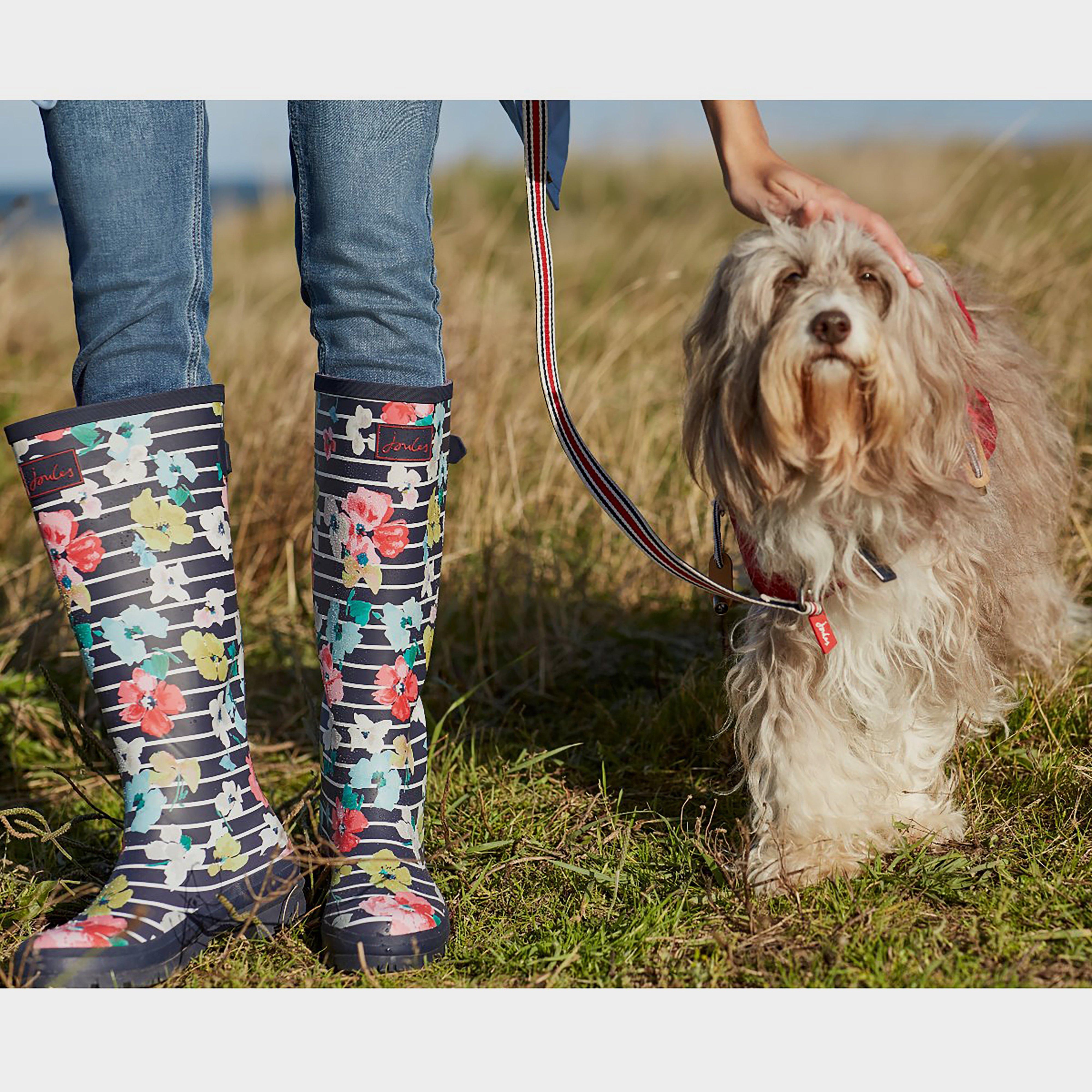 Women's Welly Print Blue Stripe Floral