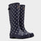 Women's Welly Print French Navy Spot