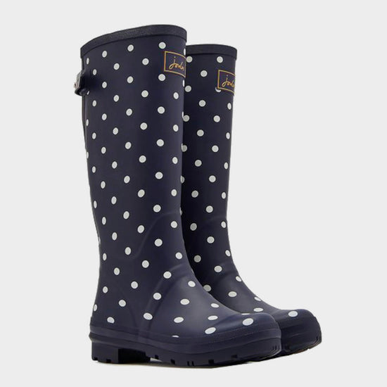 Women's Welly Print French Navy Spot