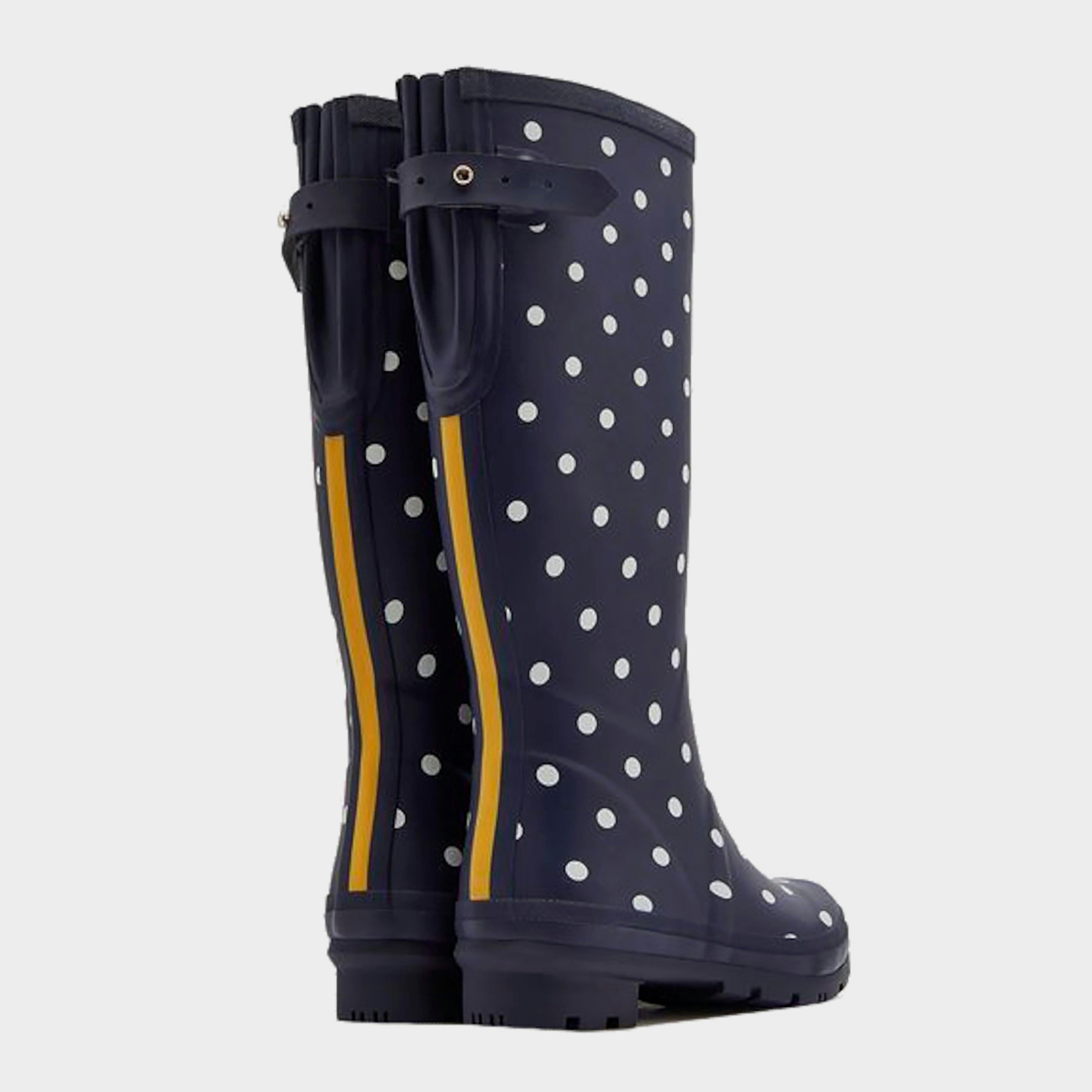 Women's Welly Print French Navy Spot