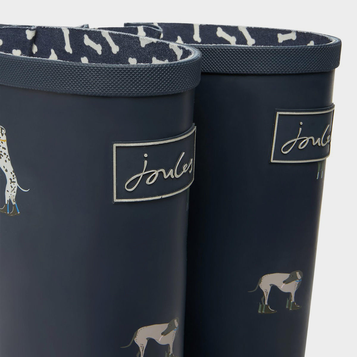 Womens Welly Print Navy Dogs