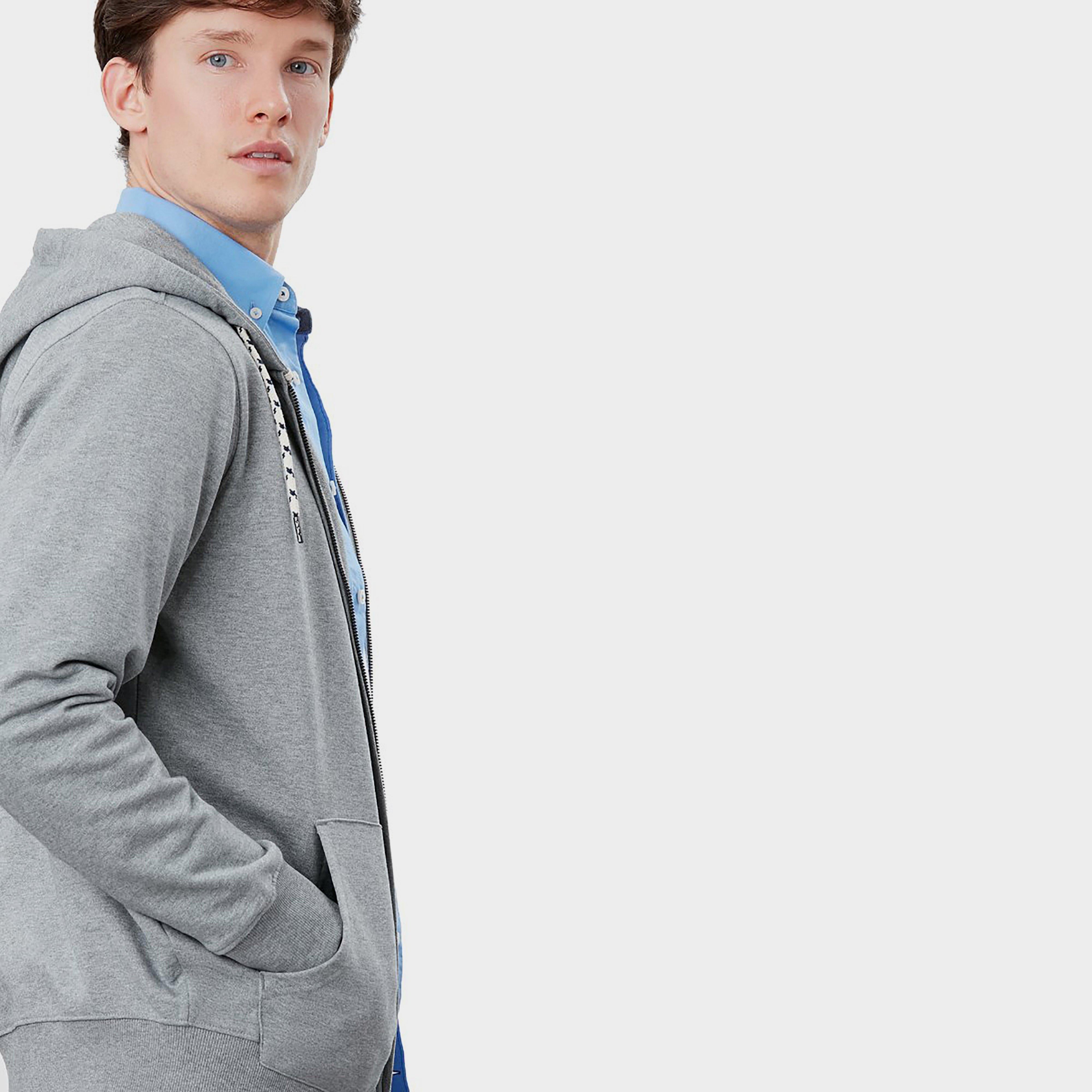 Mens Mayday Zip Hoodie Grey Marl