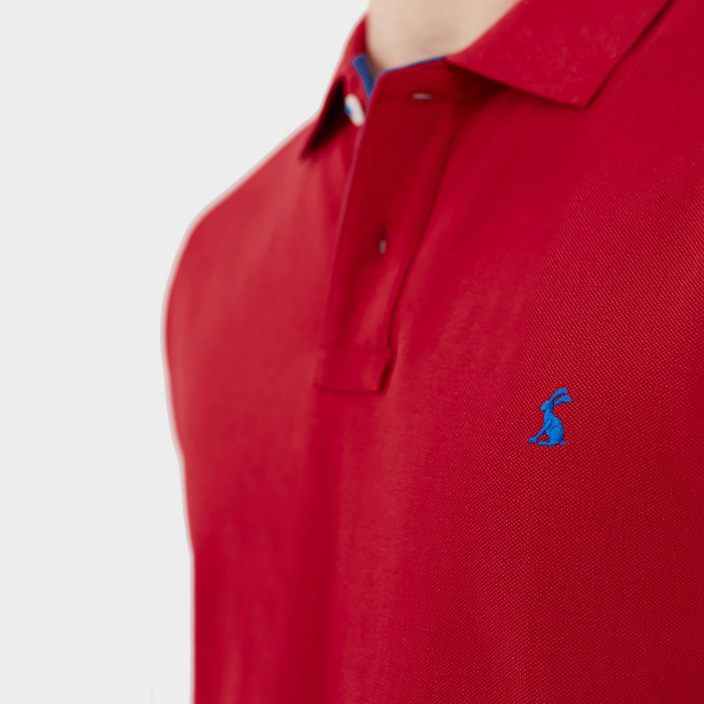 Mens Woody Polo Shirt Deep Rasberry