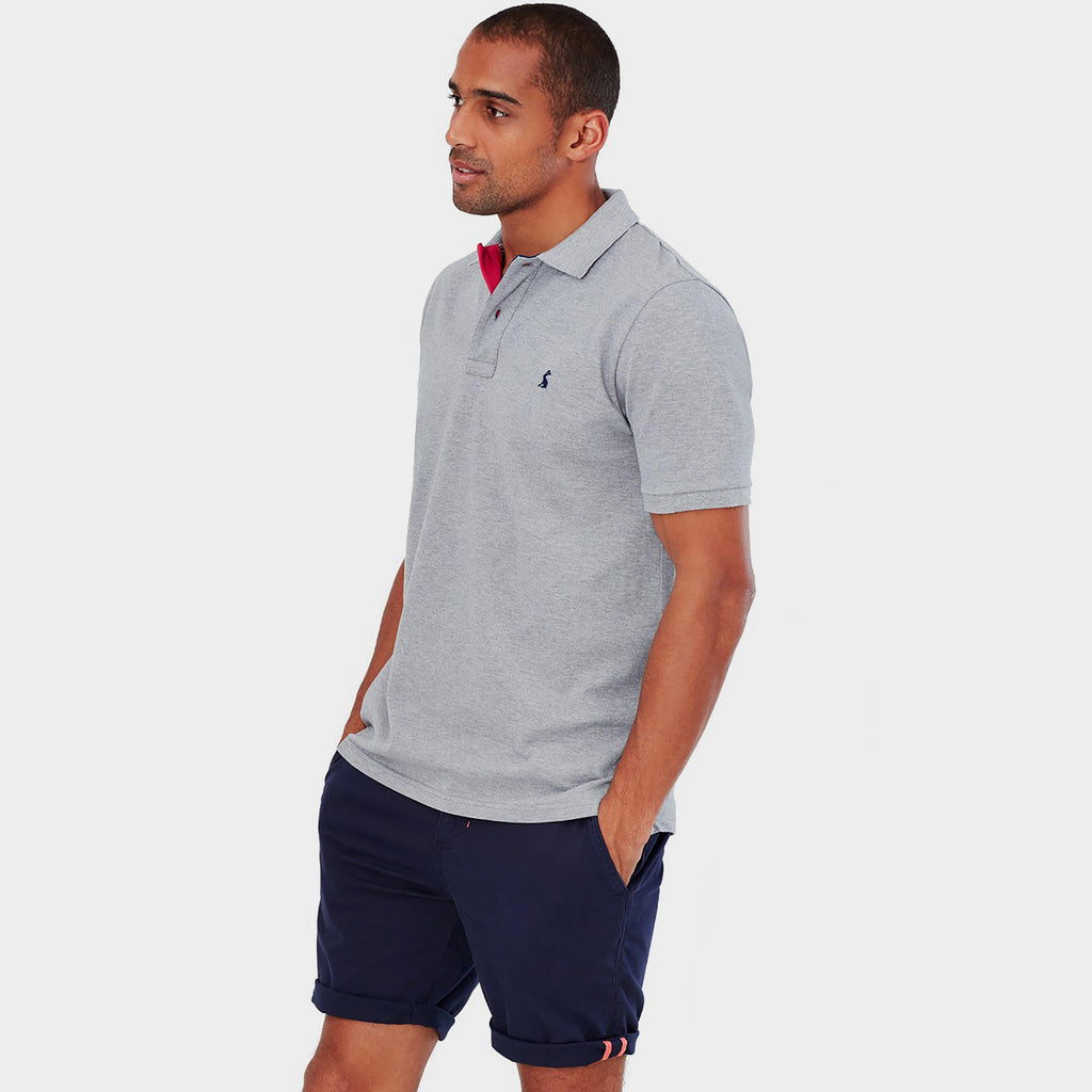 Mens Woody Polo Shirt Grey Marl