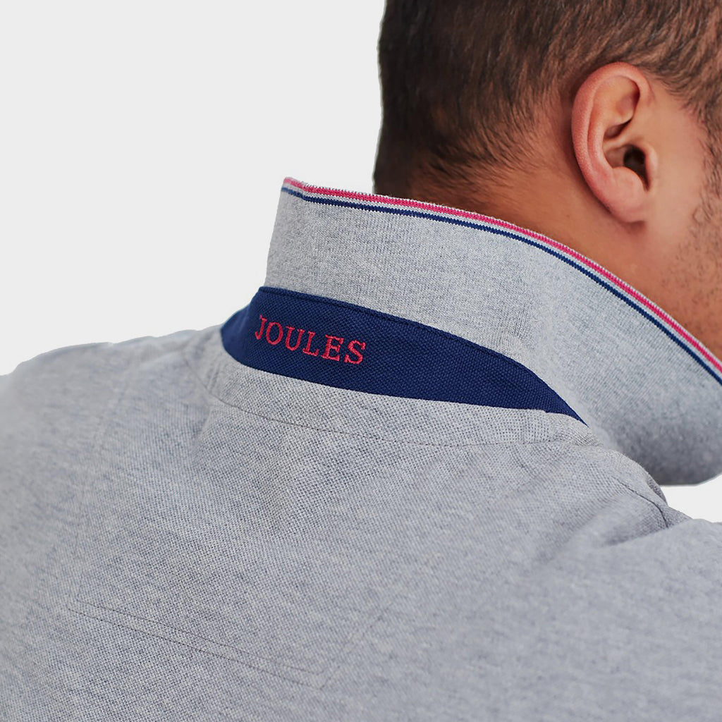 Mens Woody Polo Shirt Grey Marl