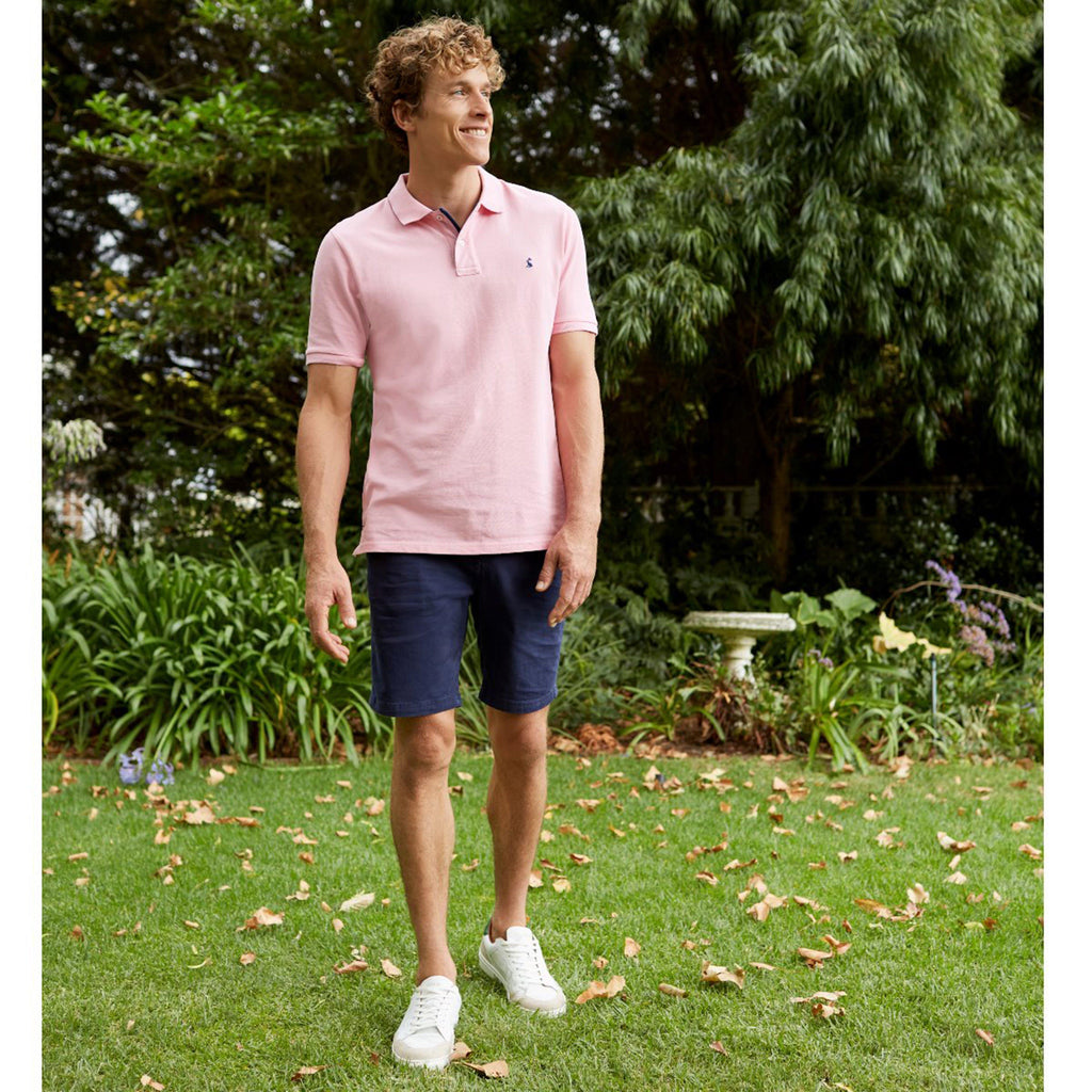 Mens Woody Polo Shirt Light Pink