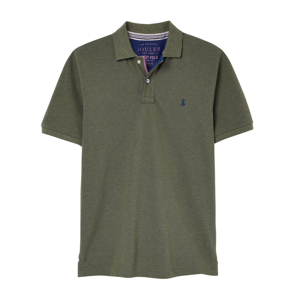 Mens Woody Polo Shirt Seaweed Marl