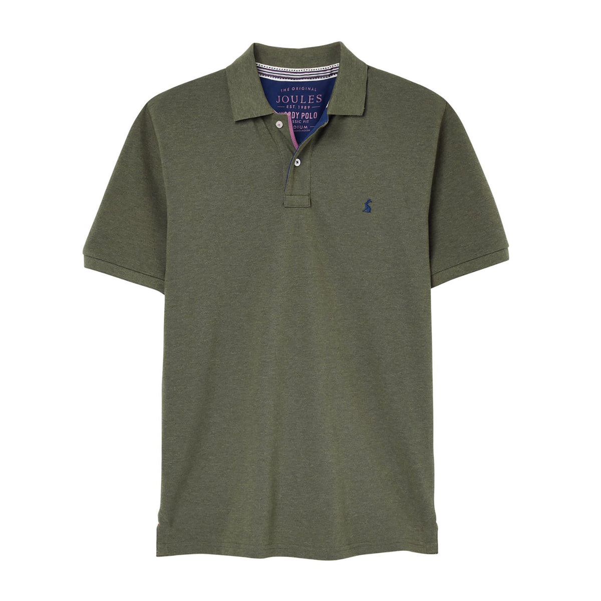Mens Woody Polo Shirt Seaweed Marl