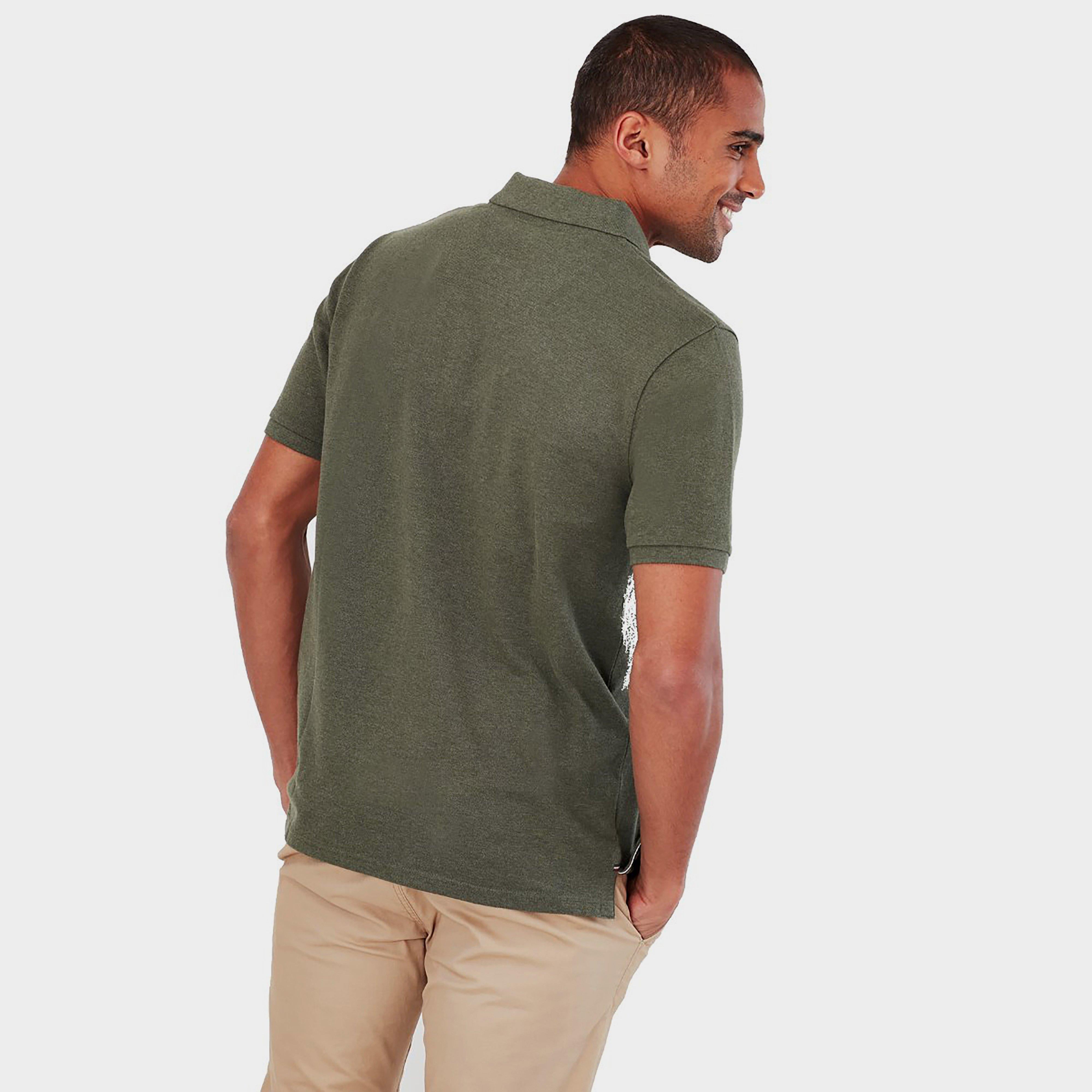 Mens Woody Polo Shirt Seaweed Marl