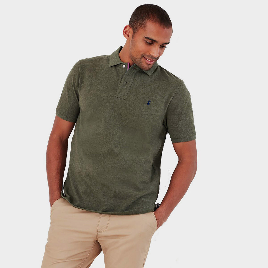 Mens Woody Polo Shirt Seaweed Marl