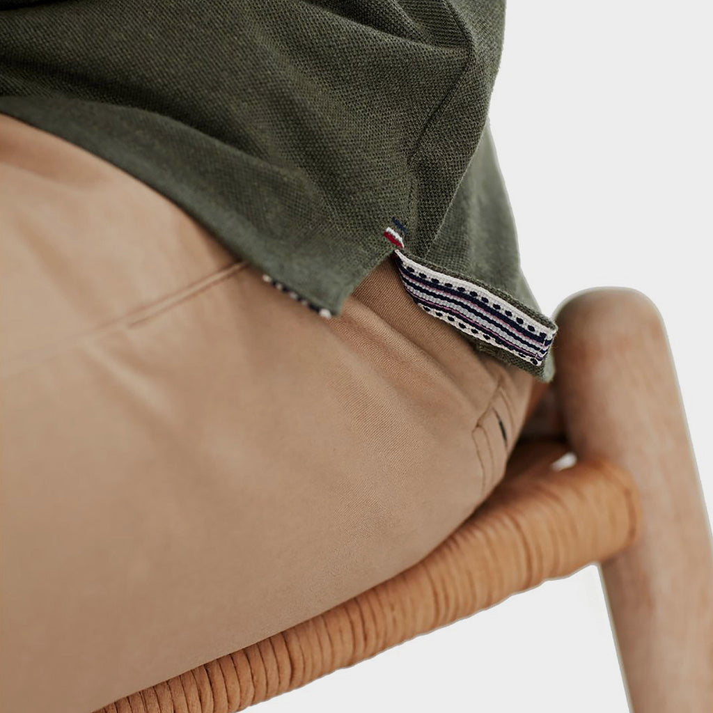 Mens Woody Polo Shirt Seaweed Marl