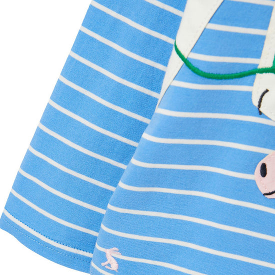 Childs Ava Top Blue Stripe Horse