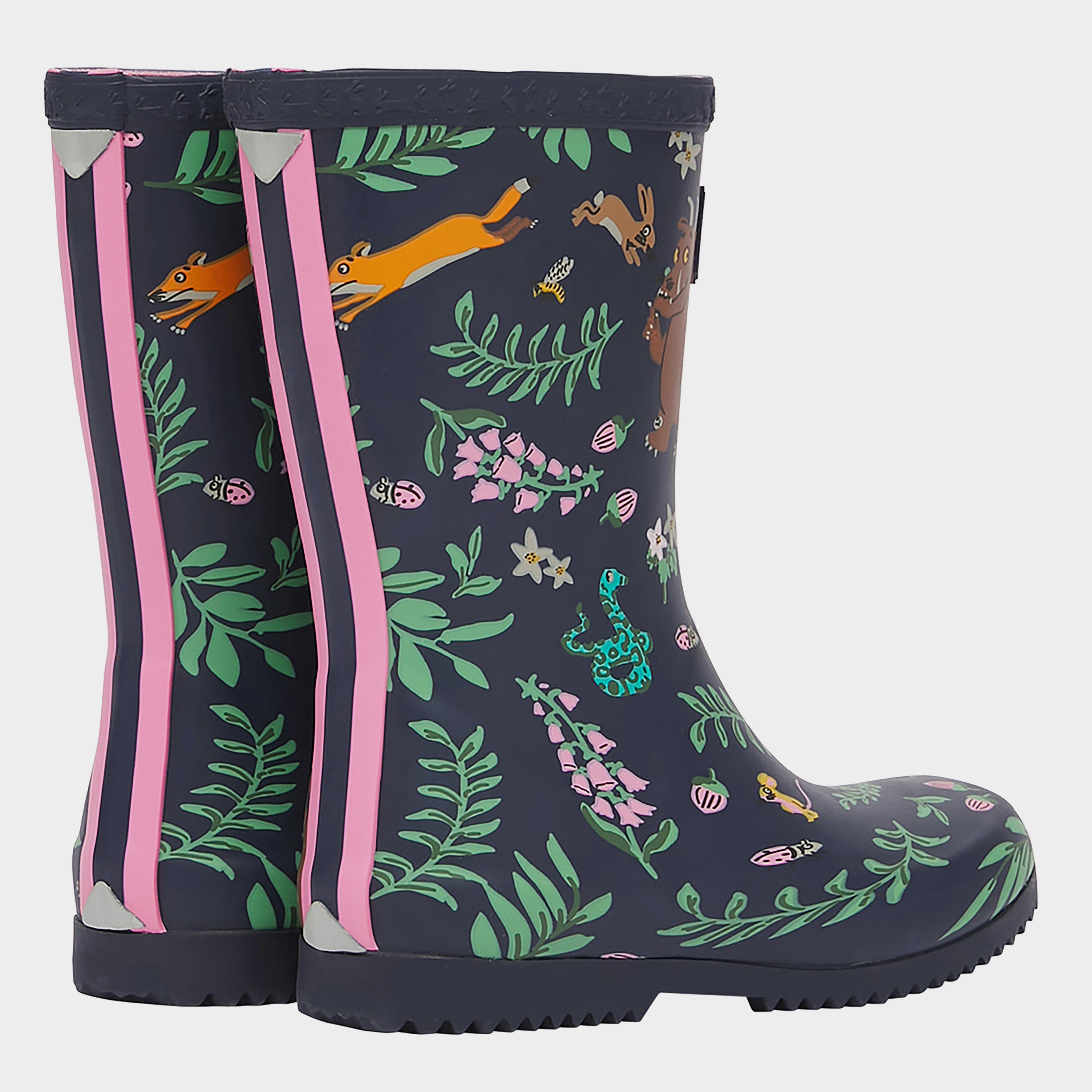 Kids Roll Up Wellies Navy Gruffalo