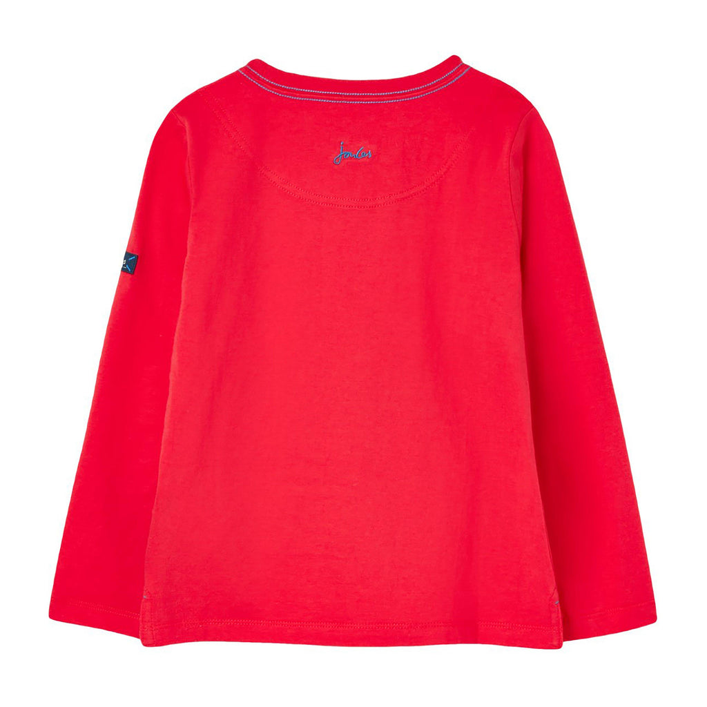 Childs Jack Long Sleeve Top Red Dino
