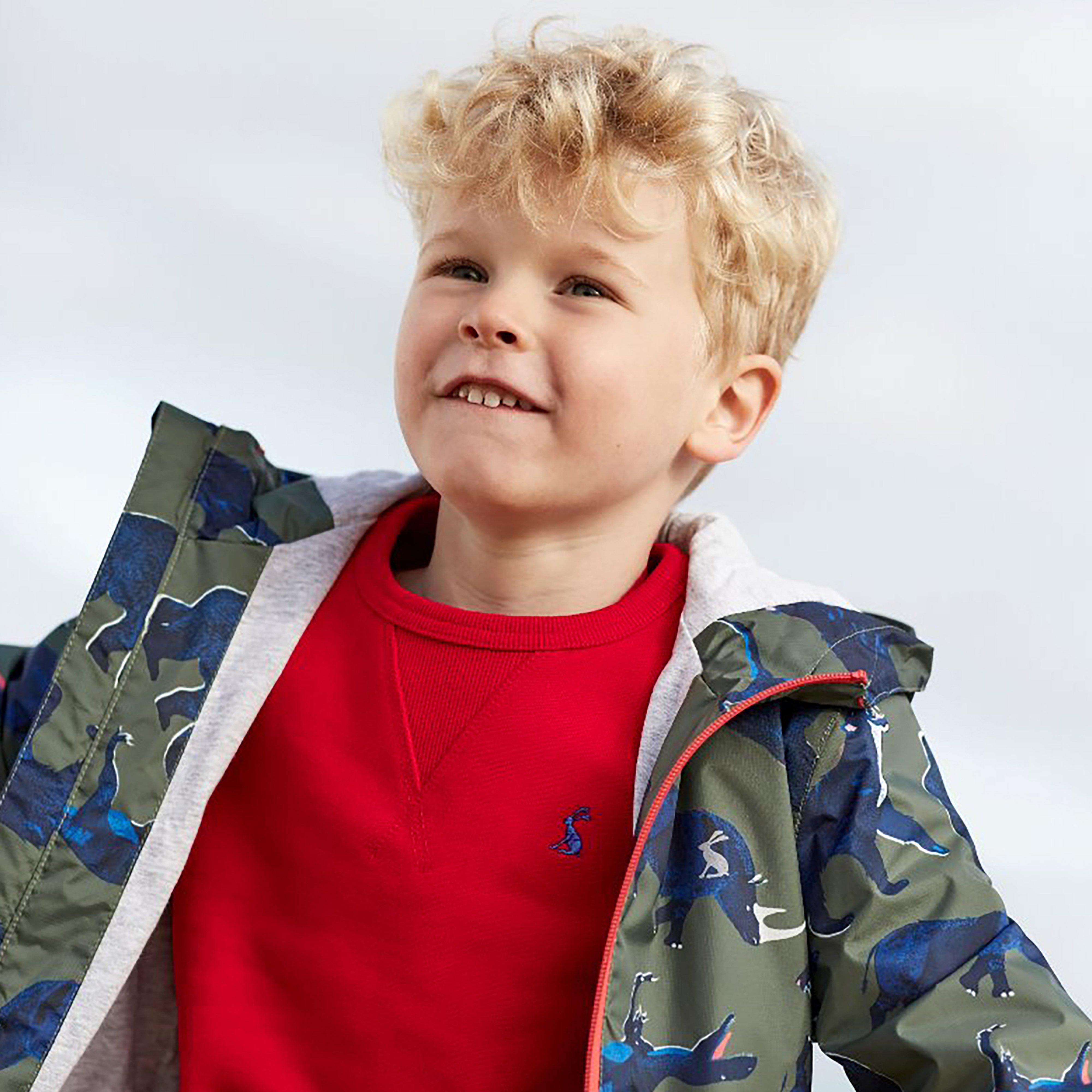 Joules Kids Bayfield Waterproof Jacket Green Beasts