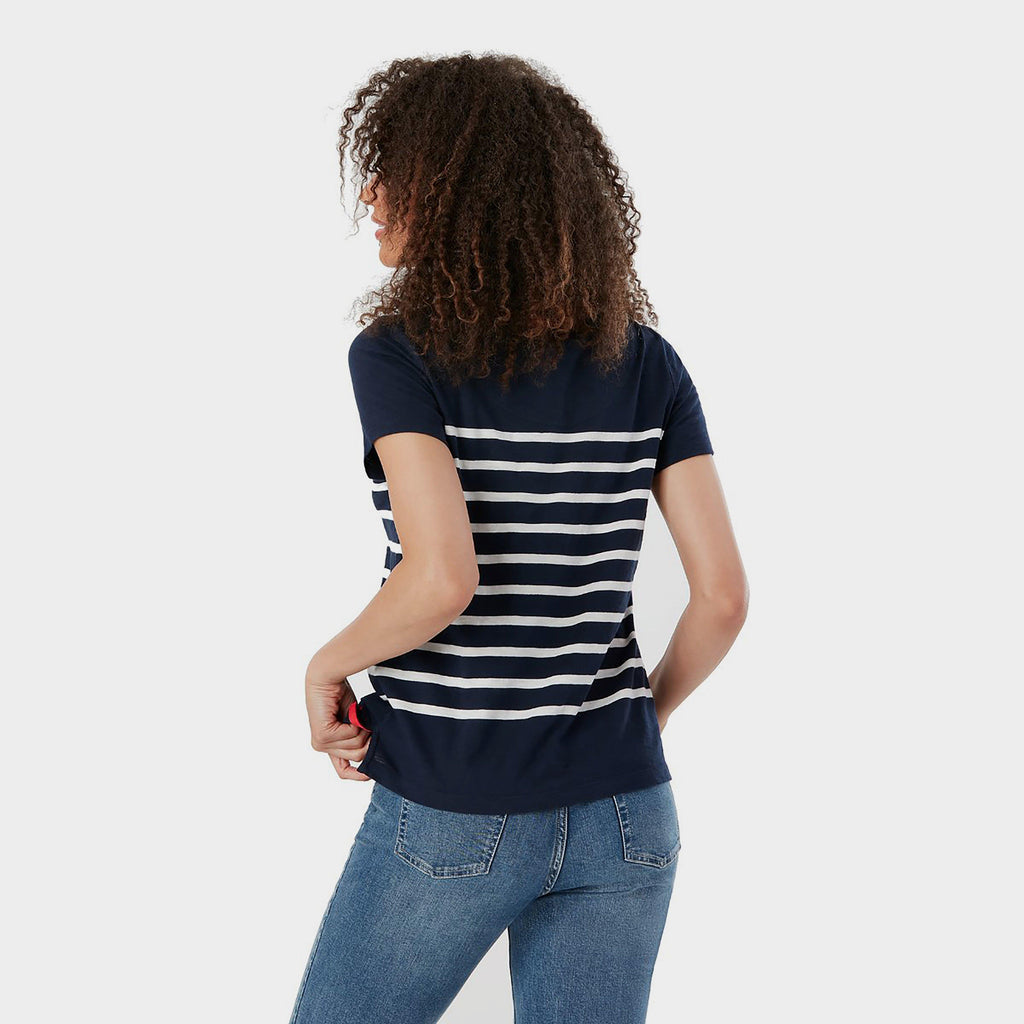 Womens Carley Stripe T-Shirt Engine Cream Stripe