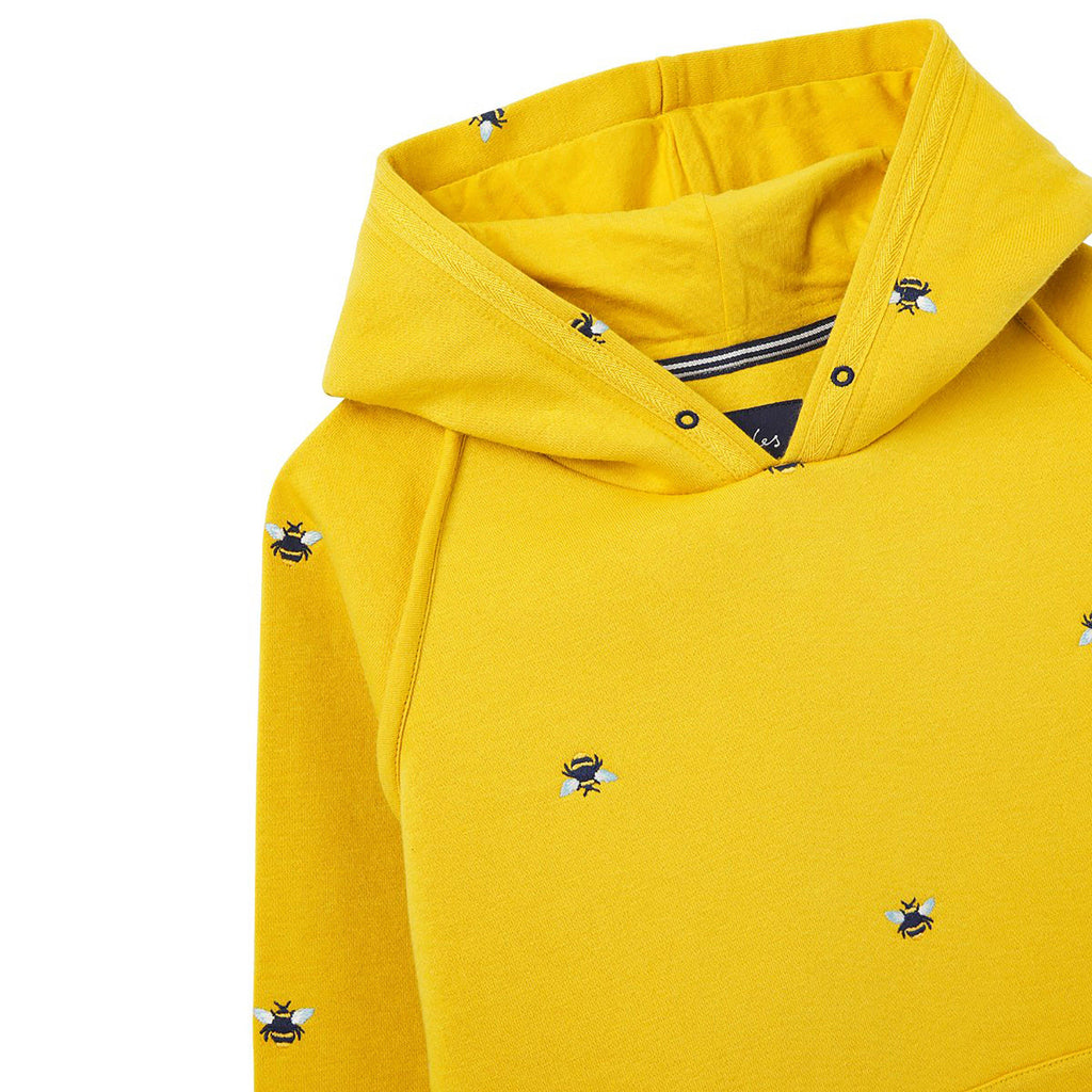 Childs Lucas Embroidered Hoodie Yellow Bee