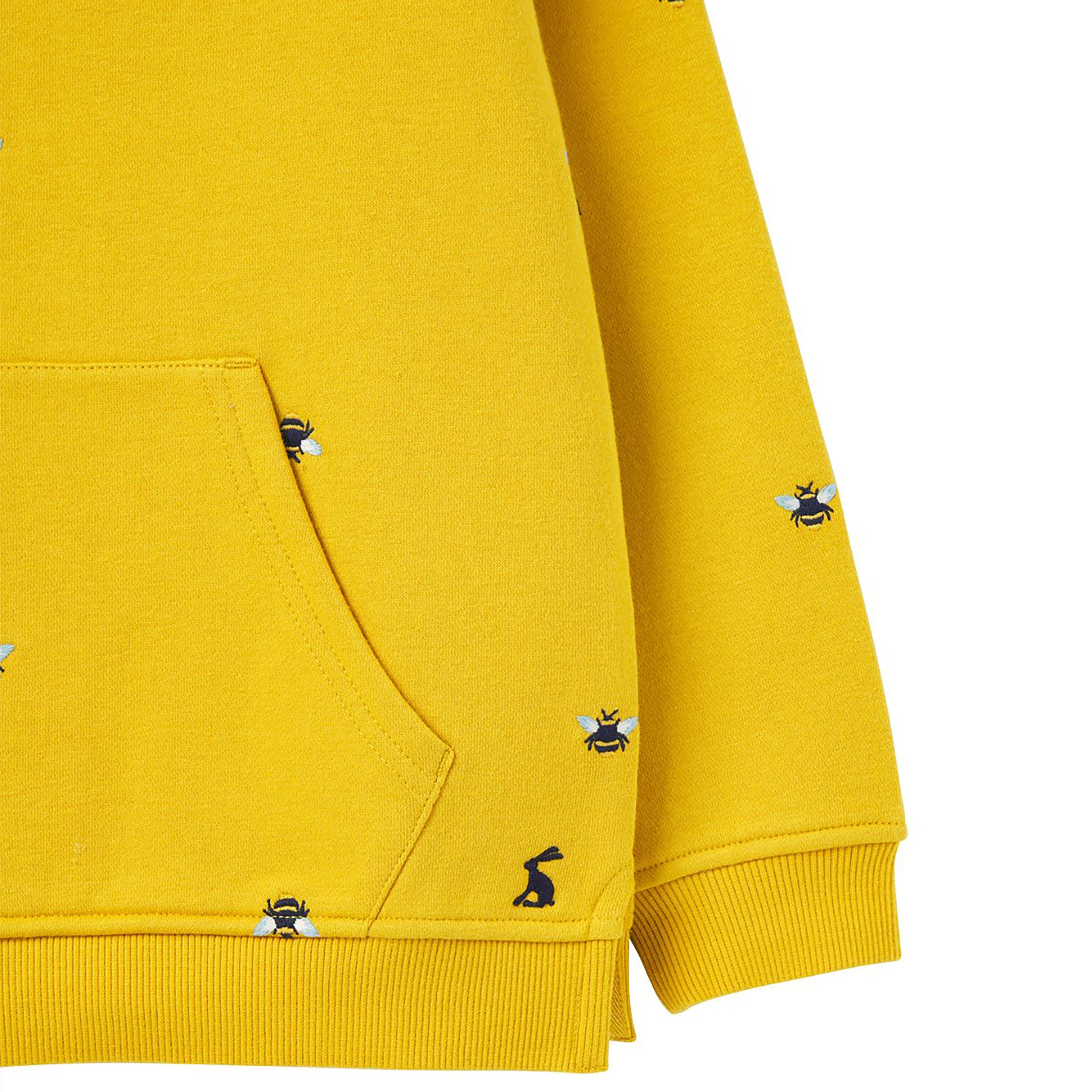 Childs Lucas Embroidered Hoodie Yellow Bee