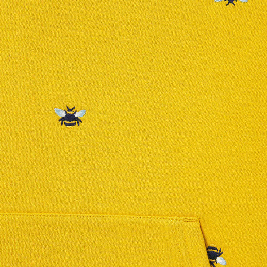Childs Lucas Embroidered Hoodie Yellow Bee