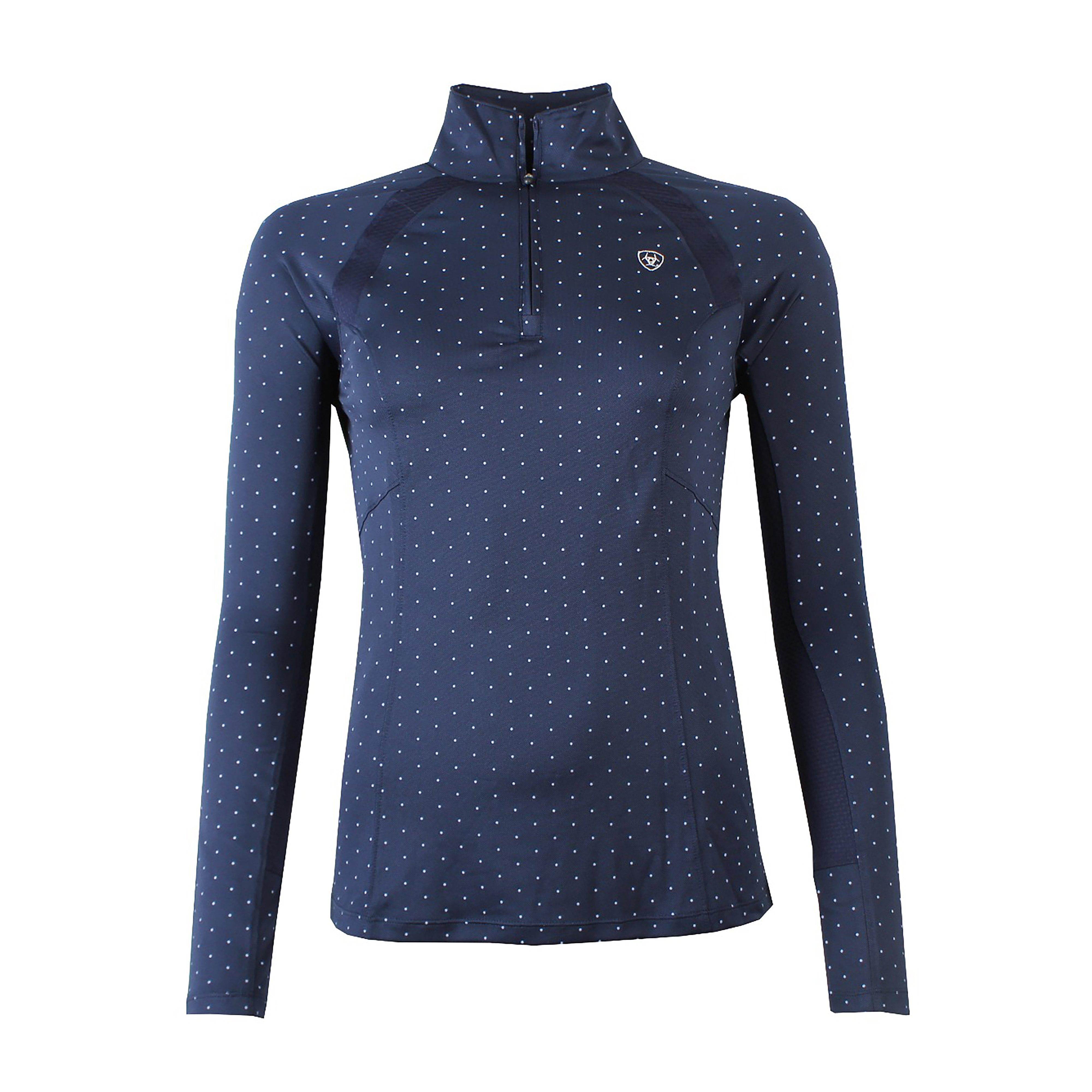 Womens Sunstopper 2.0 Baselayer Navy Dot