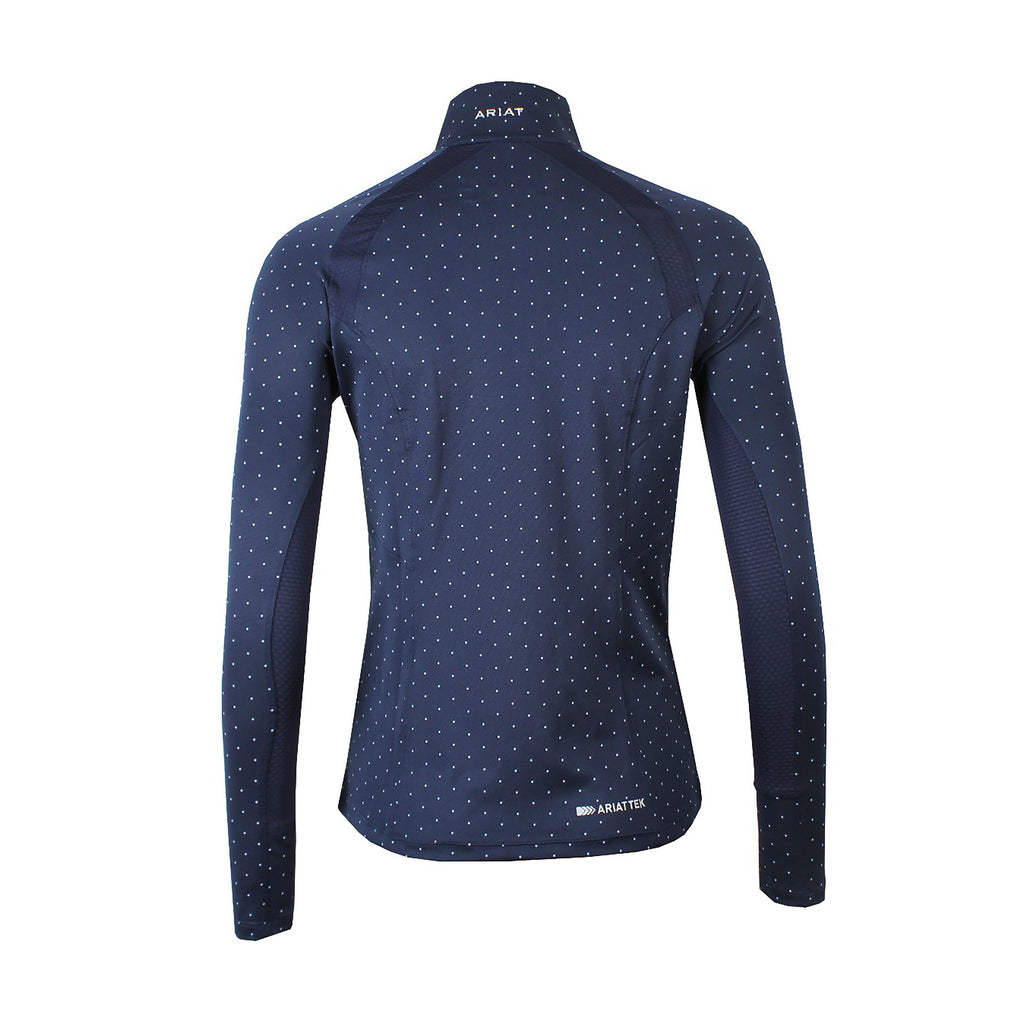 Womens Sunstopper 2.0 Baselayer Navy Dot