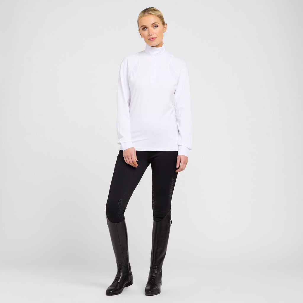 Womens Auburn Long Sleeved Show Shirt White