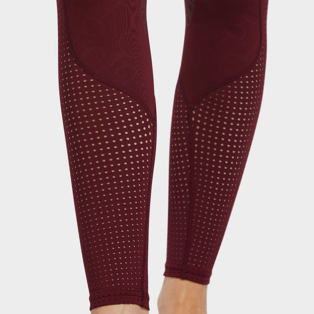 Womens EOS Full Seat Tights Zinfandel Bit Print